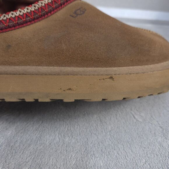 UGG Tan Slippers with Red Accent - Picture 10 of 12